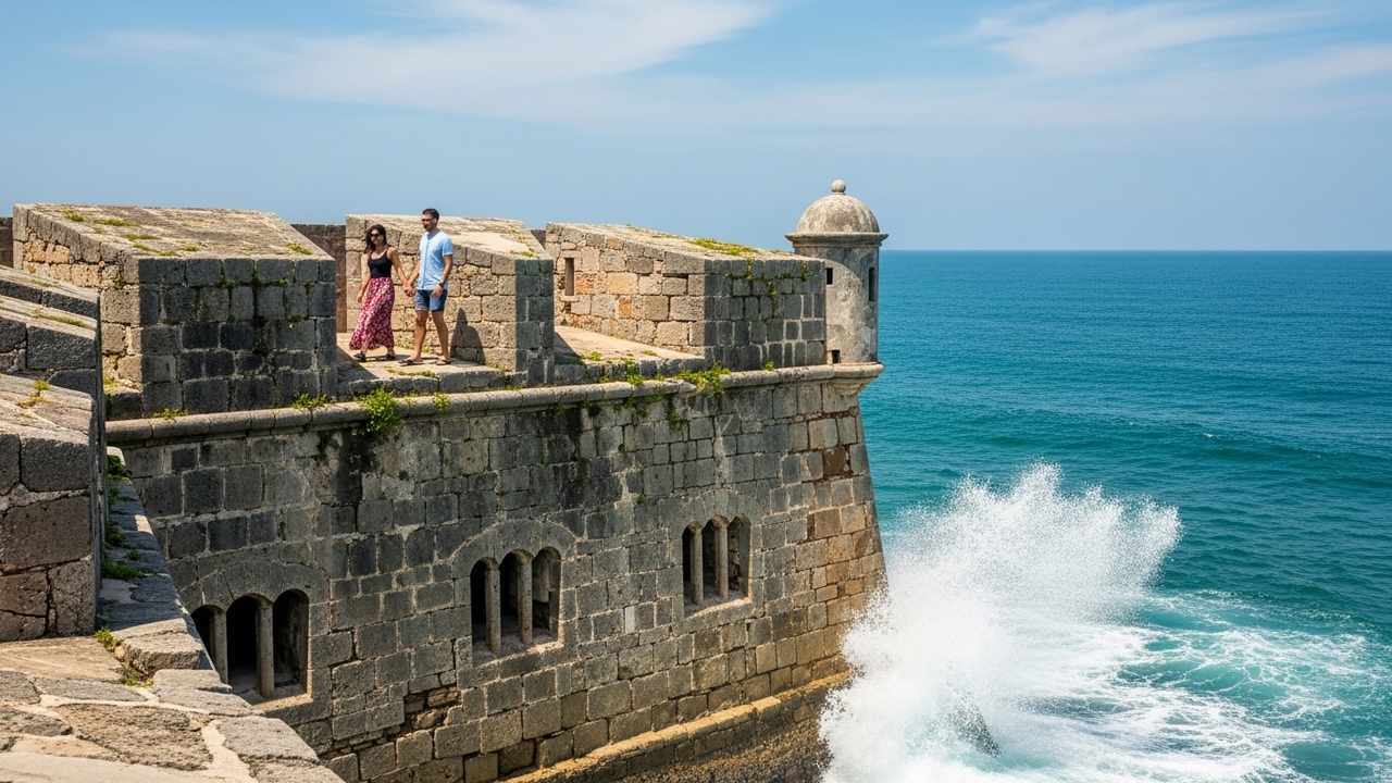 Bocachica forts day trip from Cartagena with ocean view