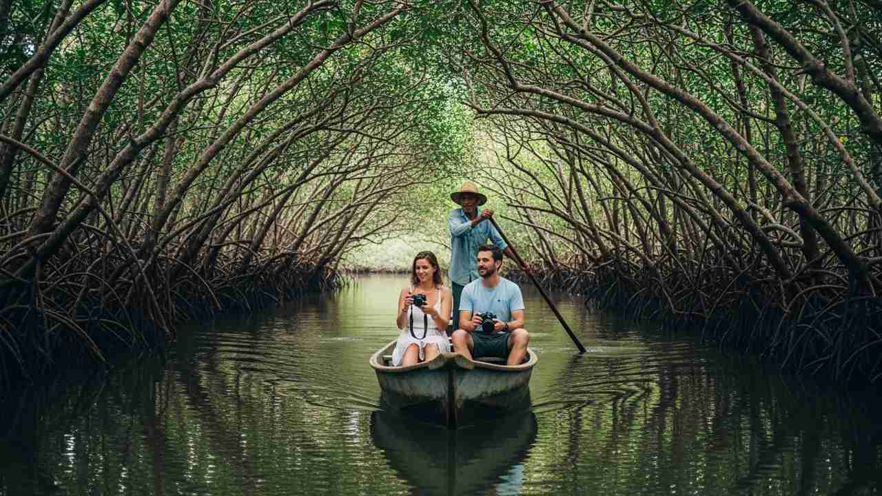 La Boquilla mangrove canoe tour day trip from Cartagena