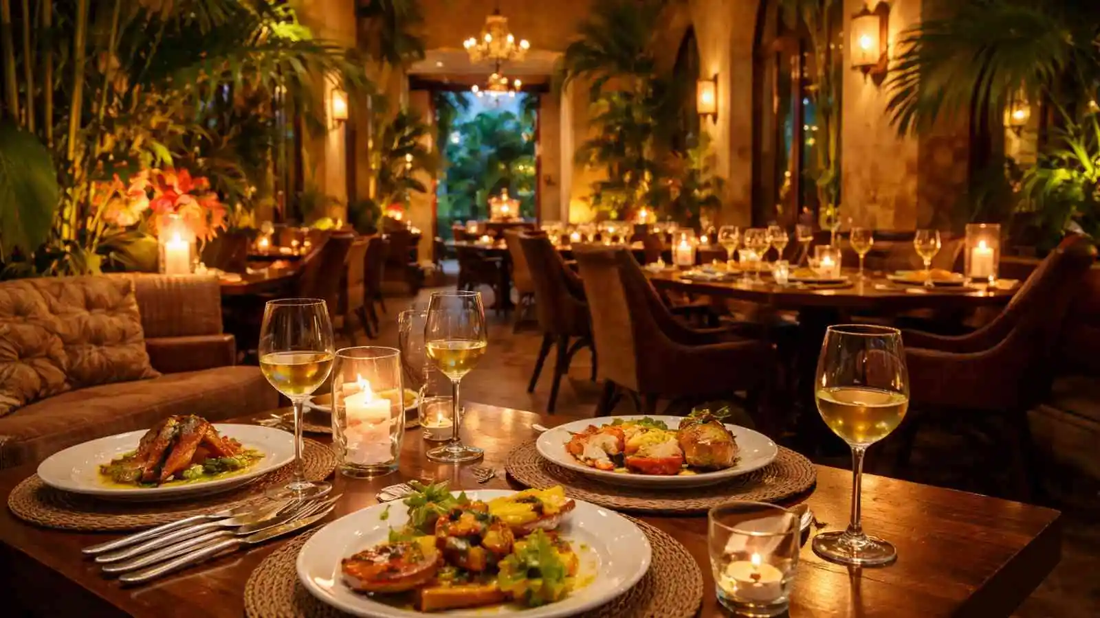 fine dining restaurant interior in cartagena colombia