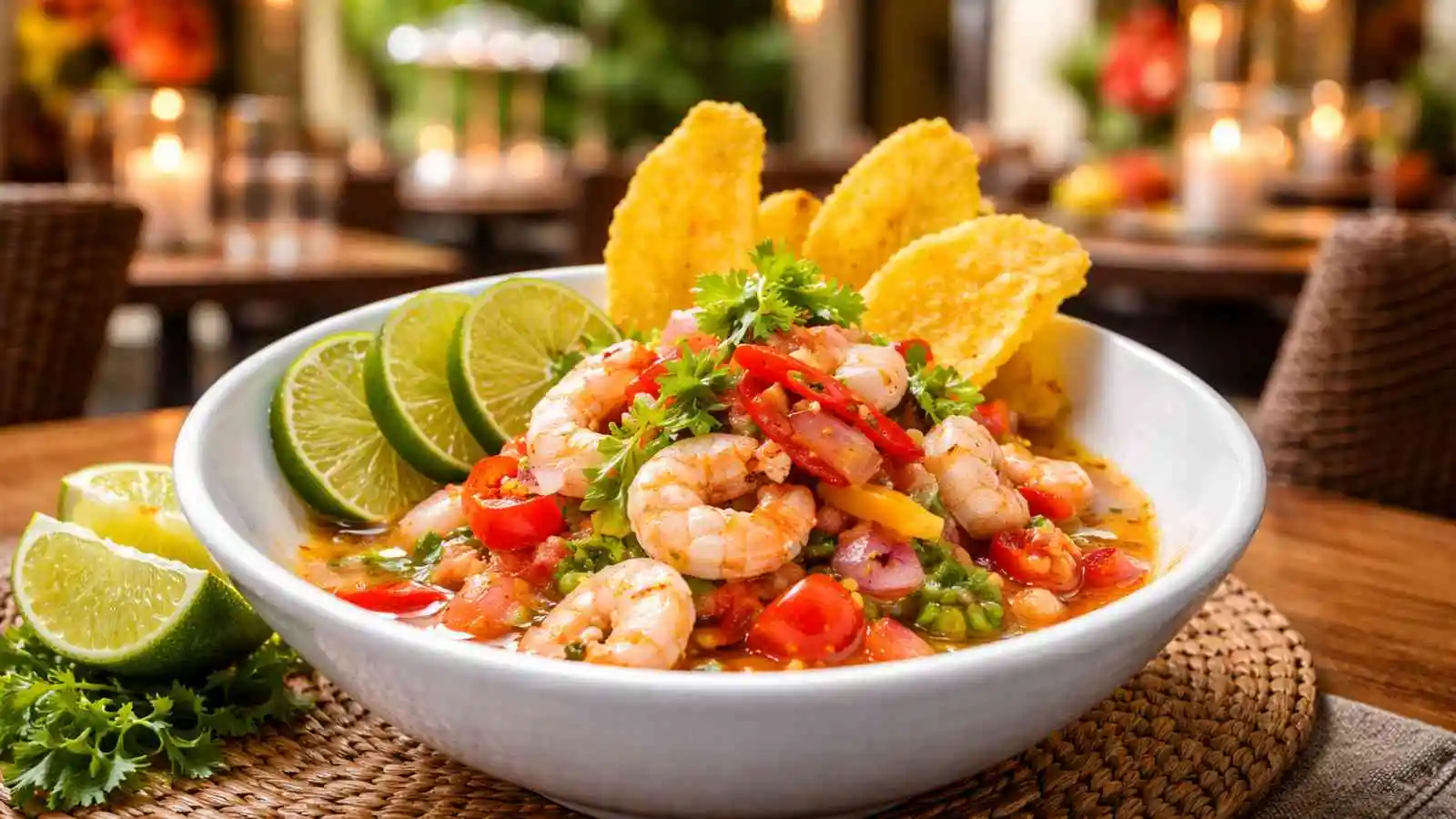 fresh seafood ceviche at la cevicheria cartagena