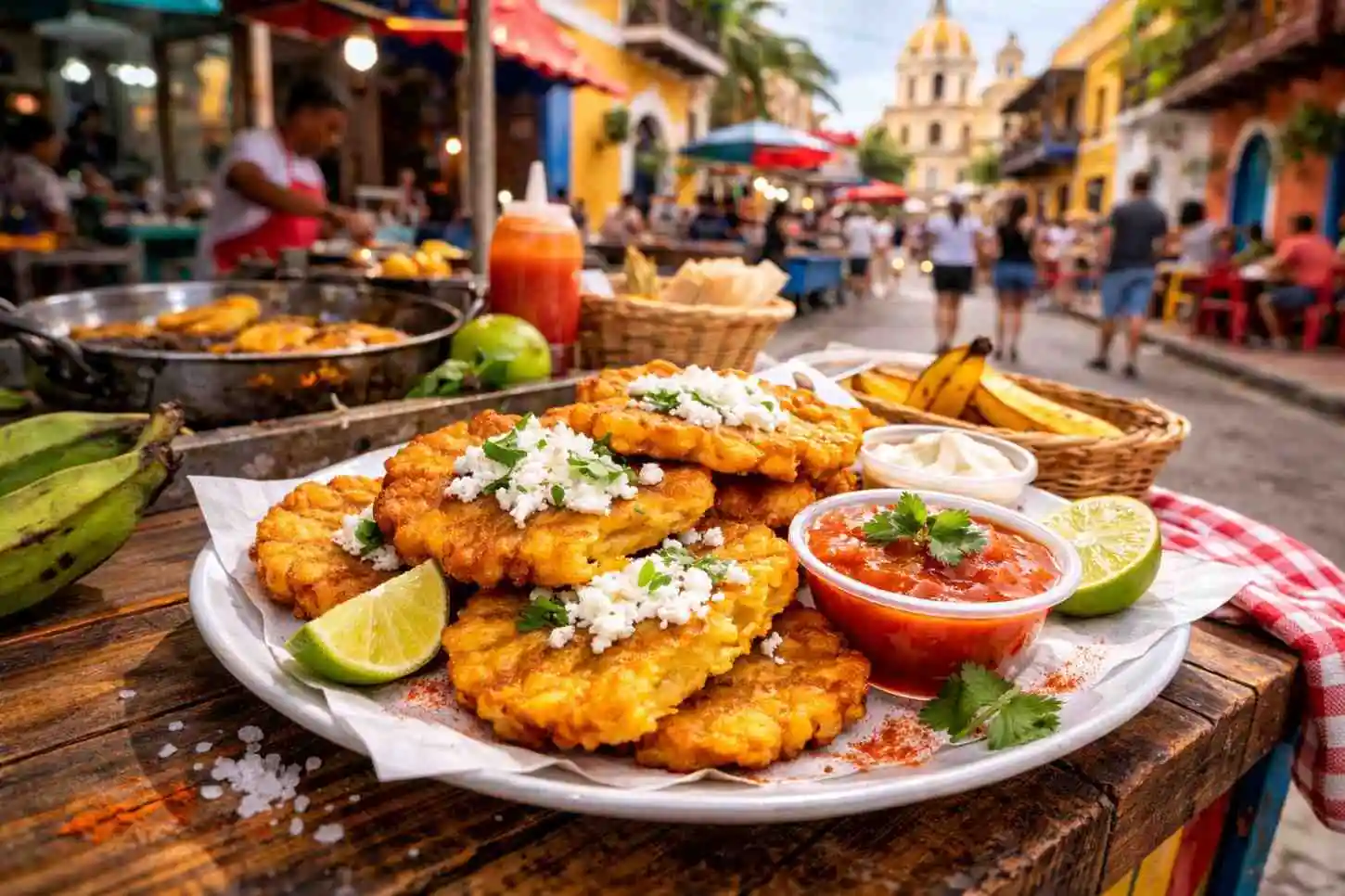 patacones street food cartagena colombia