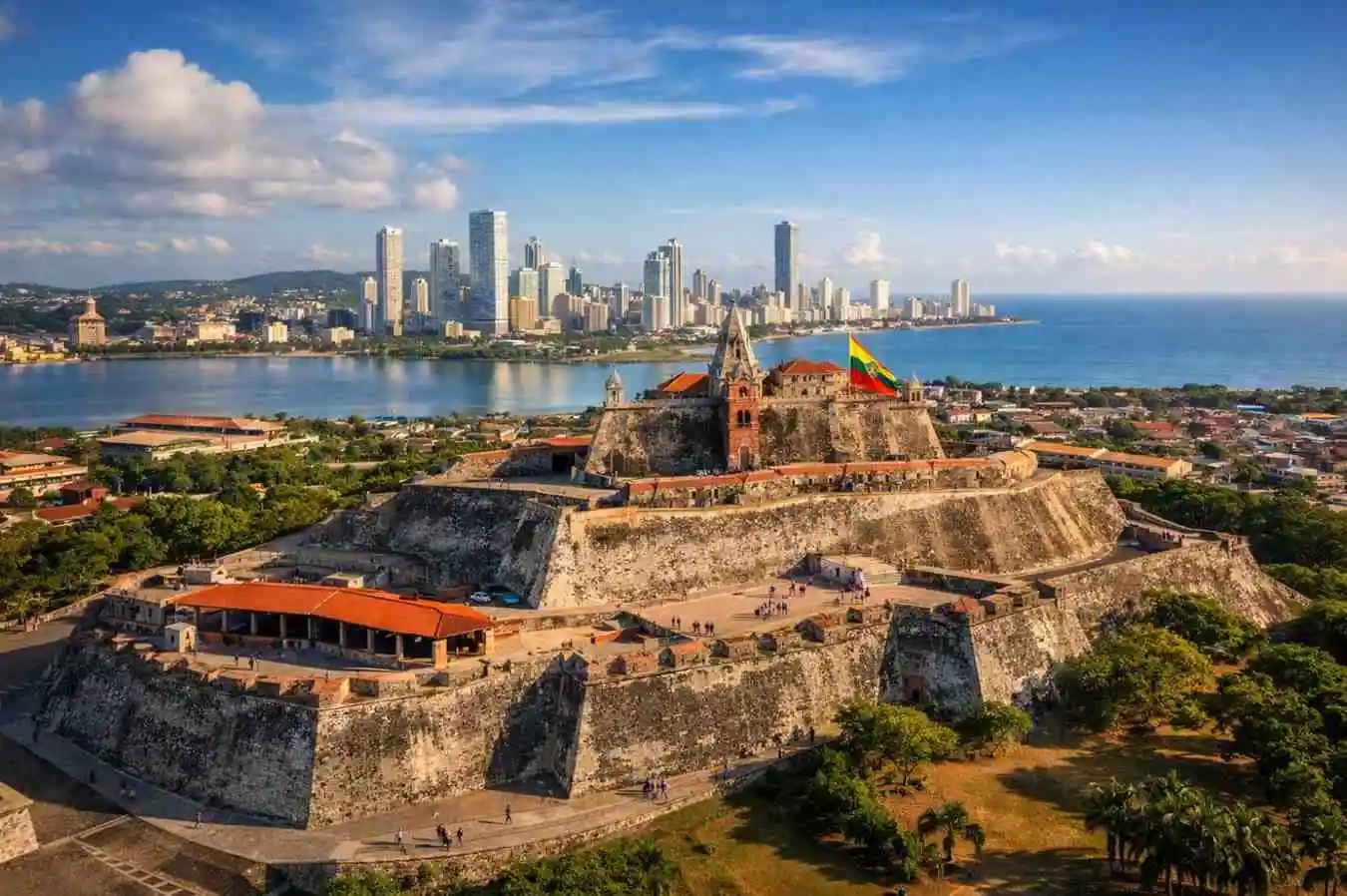 San Felipe Castle historic fortress in Cartagena Colombia