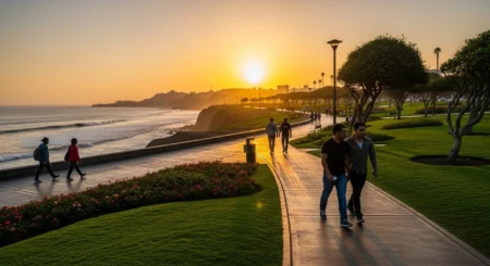cheap things to do in Lima Miraflores malecon view
