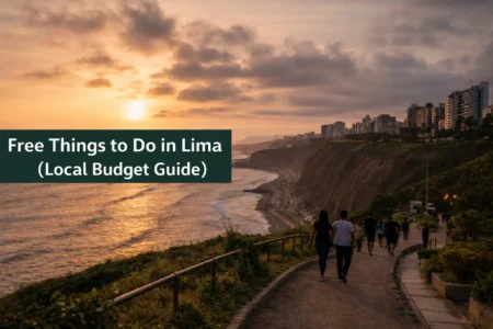 free things to do in Lima coastline Miraflores view