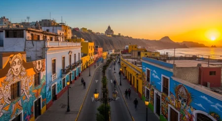 things to do in barranco lima peru colorful streets and ocean view