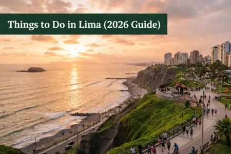 things to do in lima Miraflores coastline view