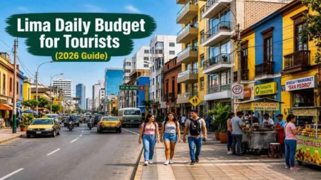 Lima Daily Budget for Tourists (2026 Guide) Lima street view showing daily life and budget travel atmosphere